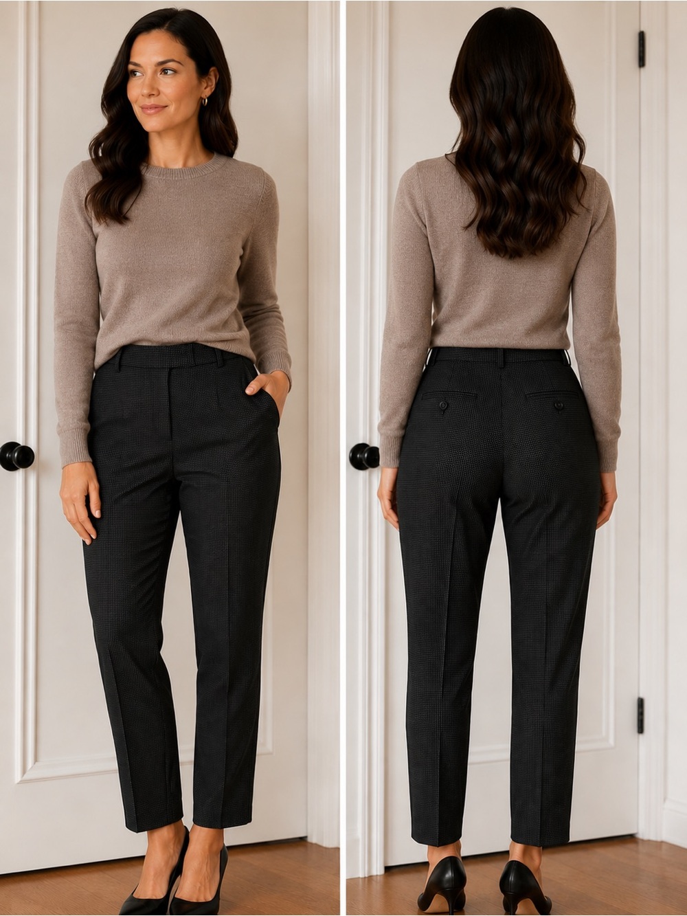 Ann Taylor Gray Tailored Ankle Trousers